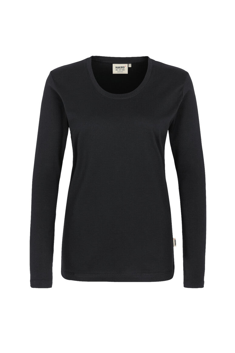 HAKRO Damen Longsleeve Classic 178 schwarz