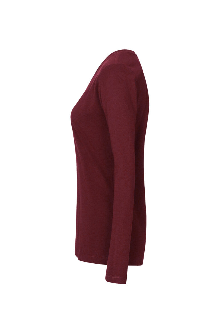 HAKRO Damen Longsleeve MIKRALINAR® - weinrot