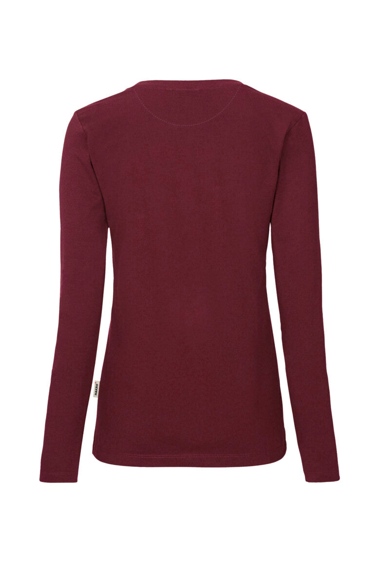 HAKRO Damen Longsleeve MIKRALINAR® - weinrot