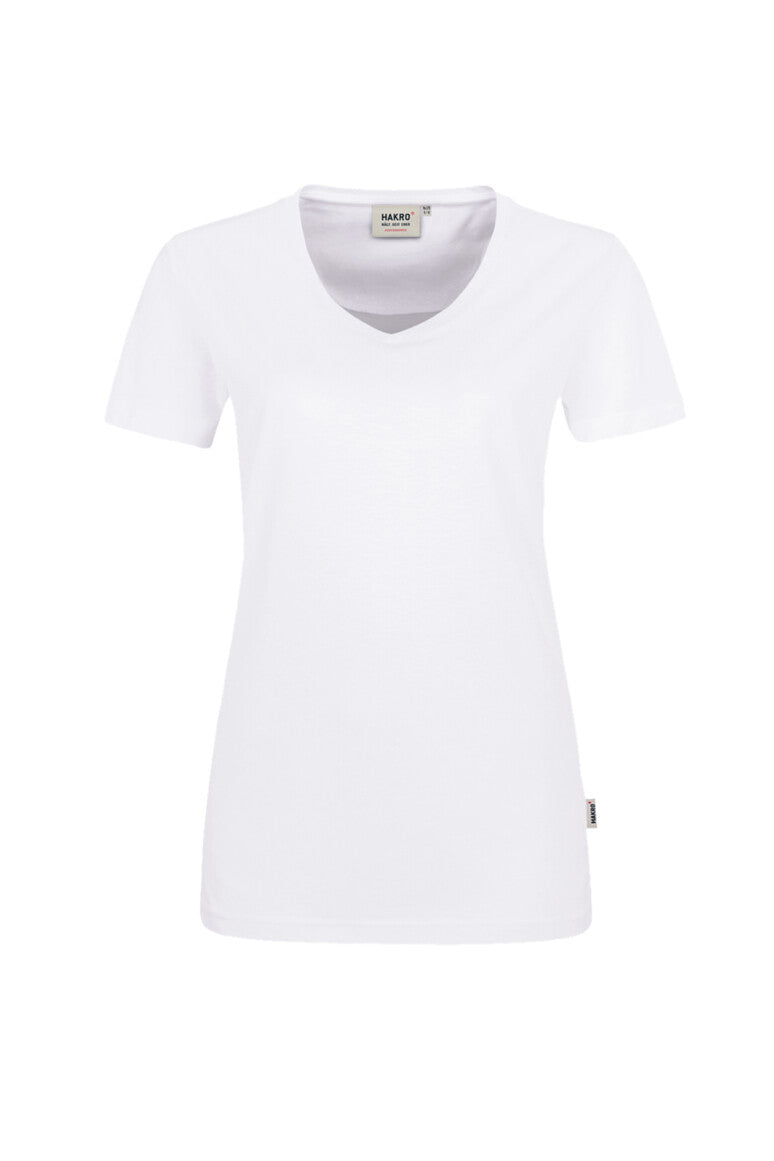 HAKRO Damen V-Shirt MIKRALINAR® - weiß