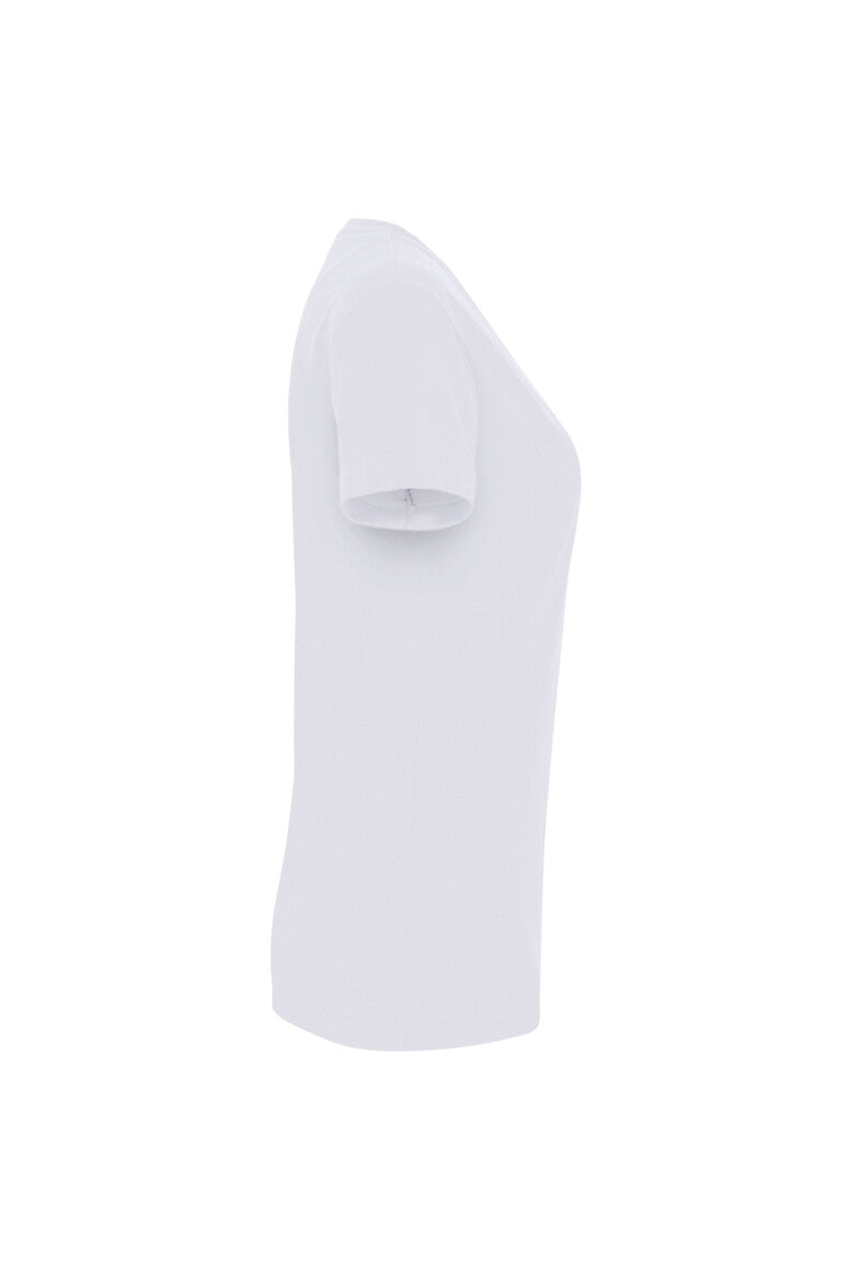 HAKRO Damen V-Shirt MIKRALINAR® - weiß