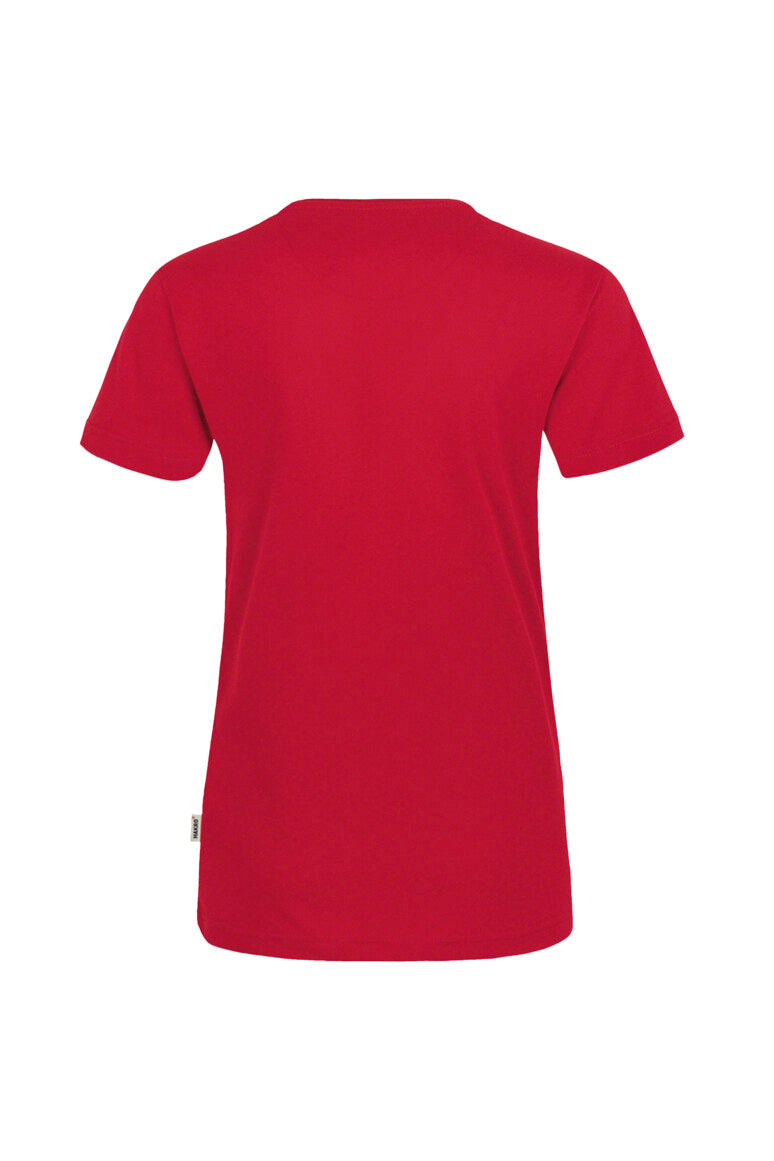HAKRO Damen V-Shirt MIKRALINAR® - rot