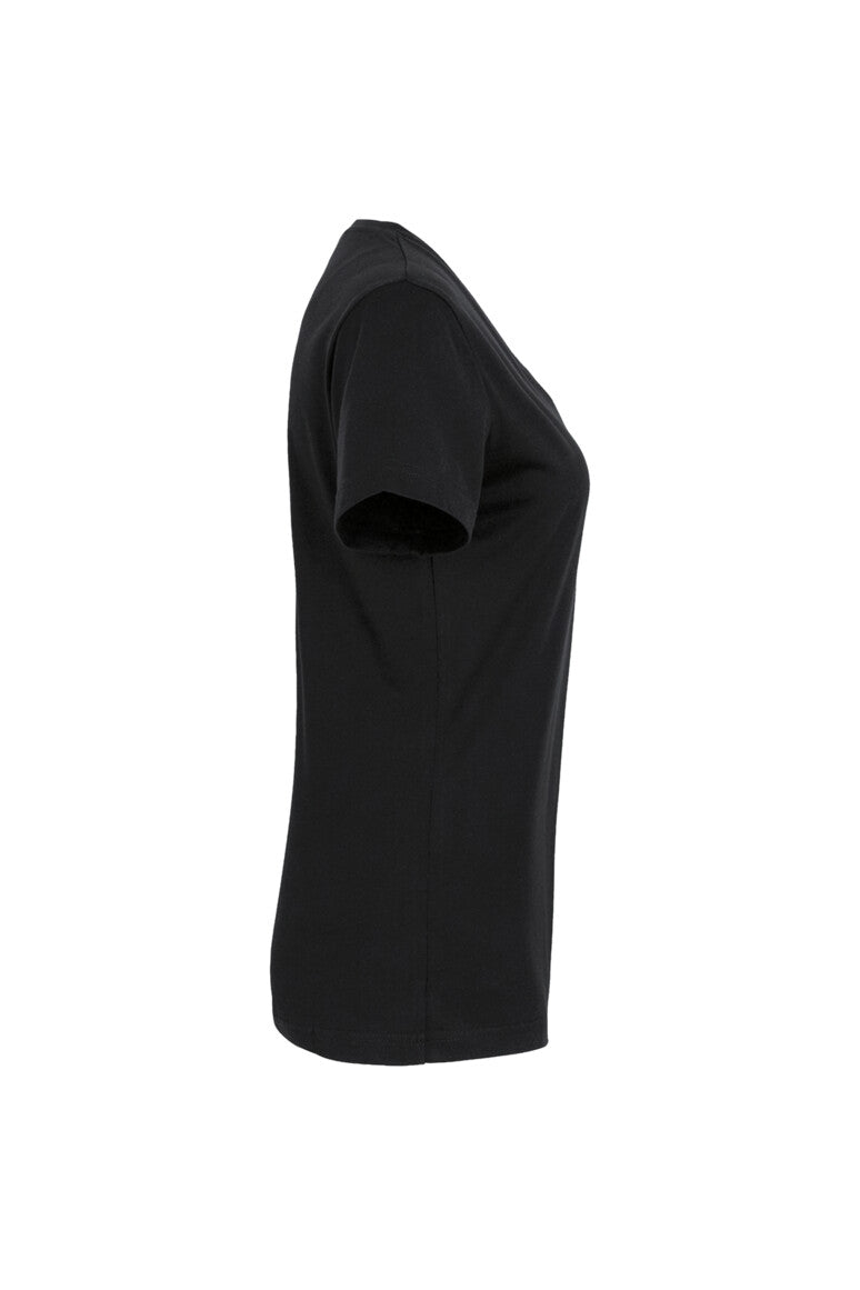 HAKRO Damen V-Shirt MIKRALINAR® - schwarz