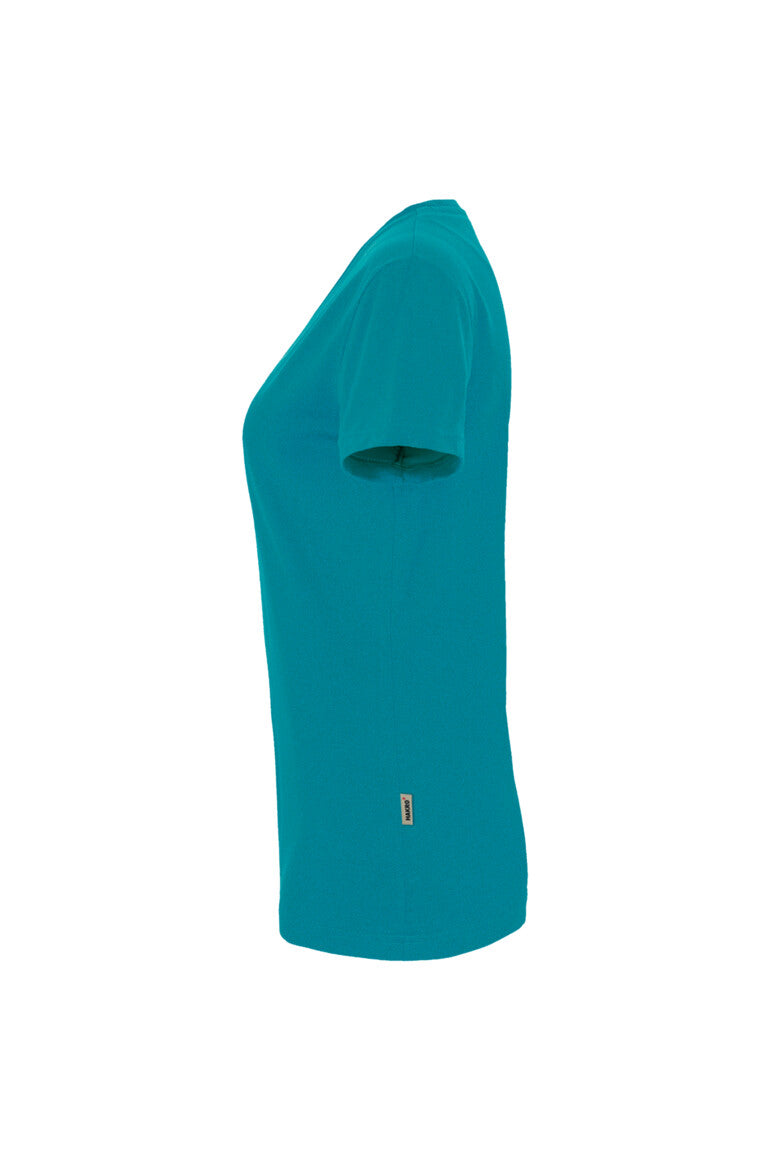 HAKRO Damen V-Shirt MIKRALINAR® - smaragd