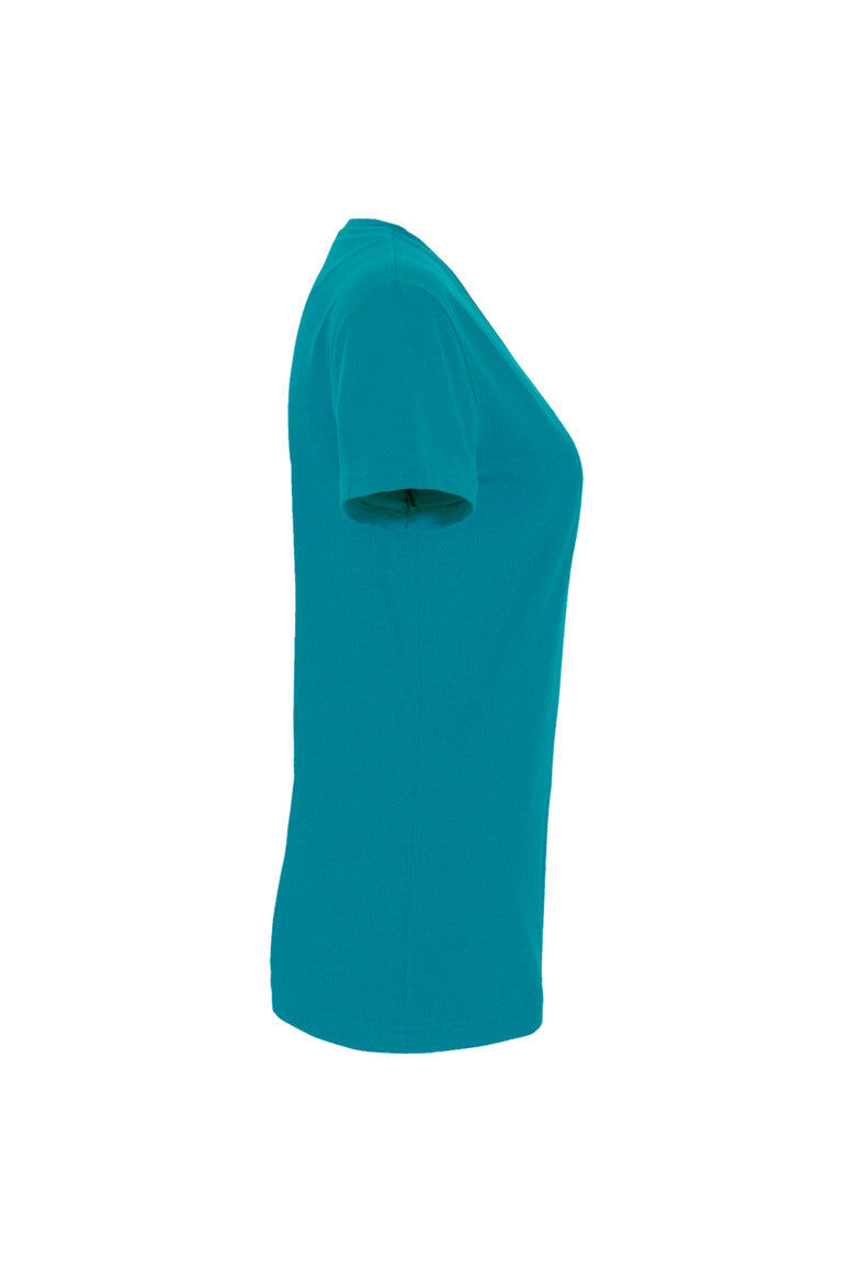 HAKRO Damen V-Shirt MIKRALINAR® - smaragd