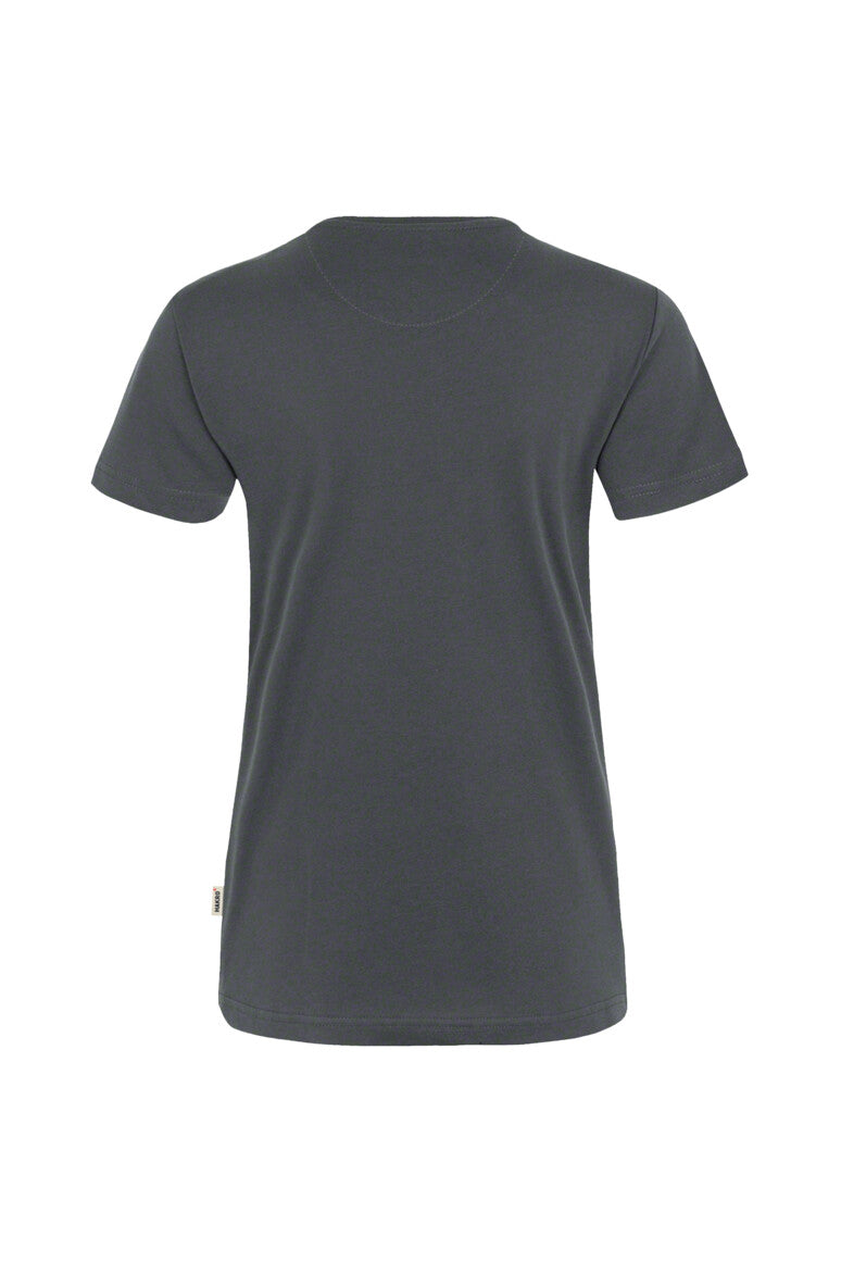 HAKRO Damen V-Shirt MIKRALINAR® - anthrazit