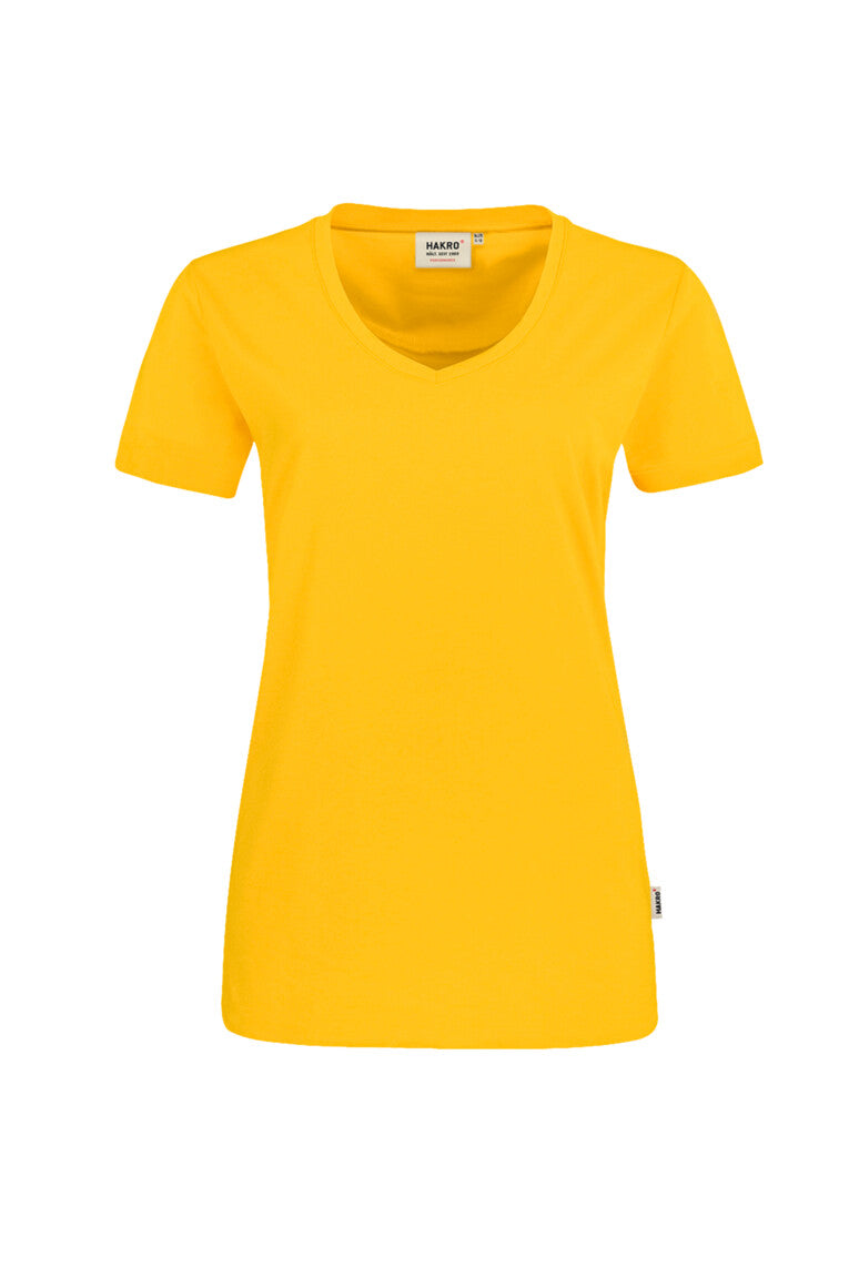 HAKRO Damen V-Shirt MIKRALINAR® - sonne