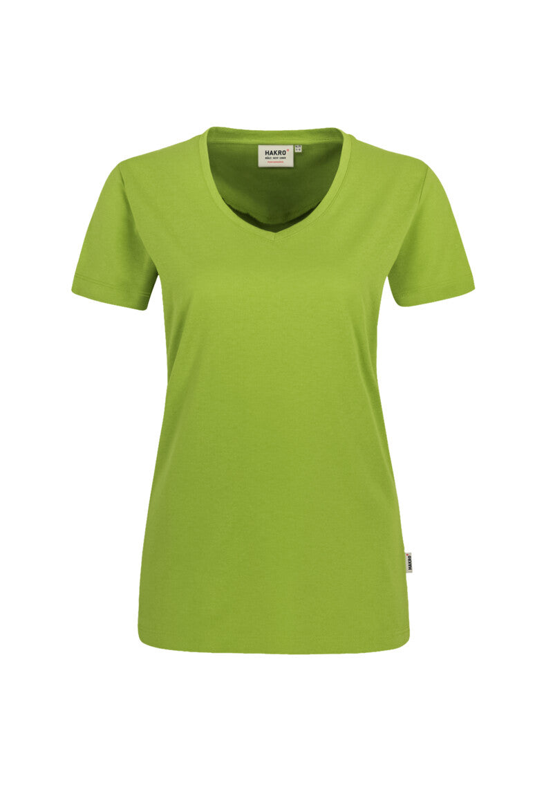 HAKRO Damen V-Shirt MIKRALINAR® - kiwi