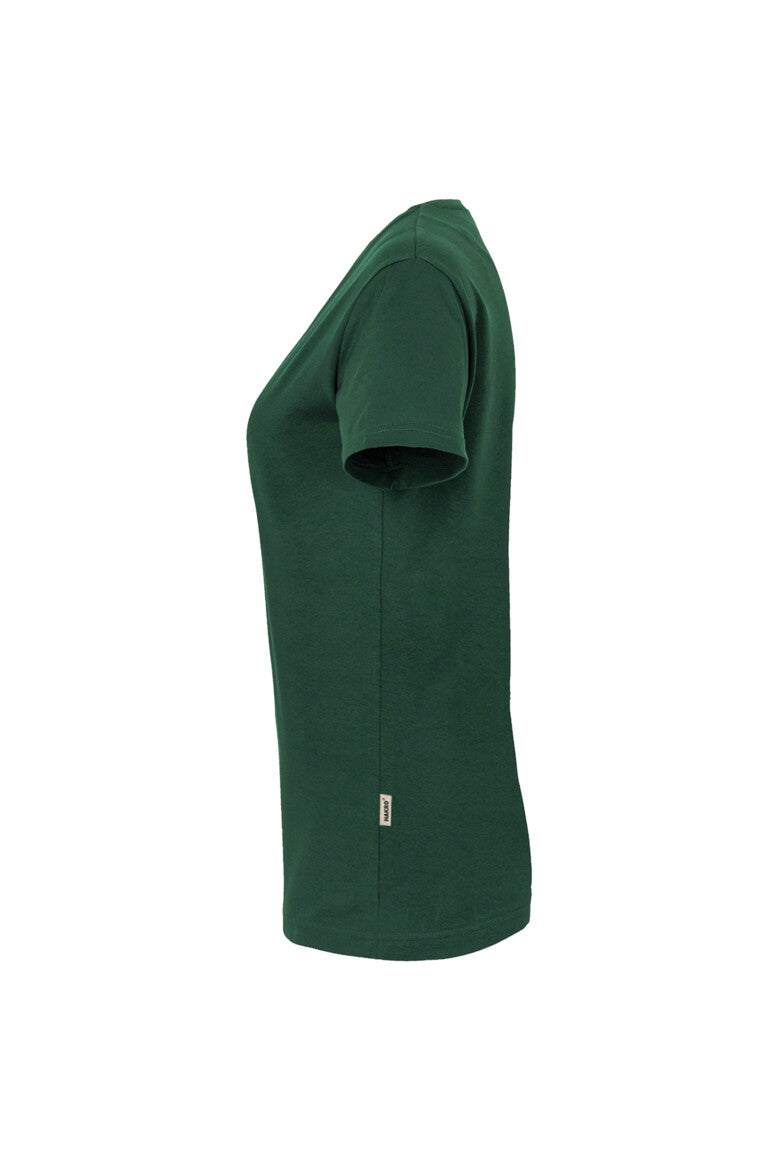 HAKRO Damen V-Shirt MIKRALINAR® - tanne