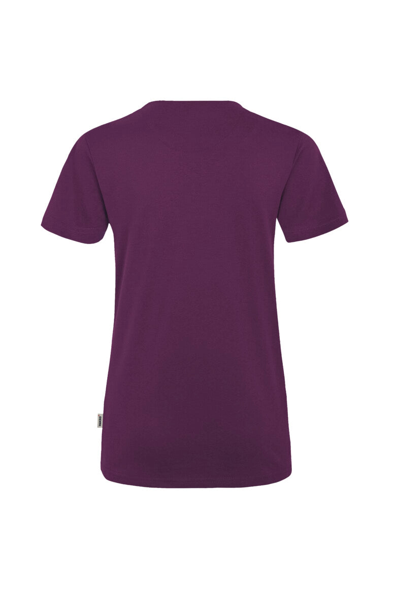 HAKRO Damen V-Shirt MIKRALINAR® - aubergine