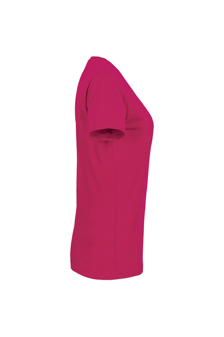 HAKRO Damen V-Shirt MIKRALINAR® - magenta