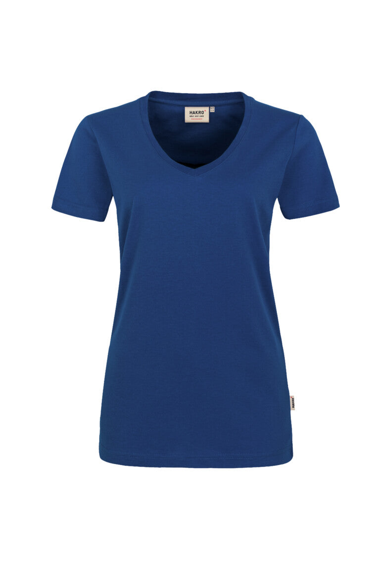 HAKRO Damen V-Shirt MIKRALINAR® - ultramarinblau