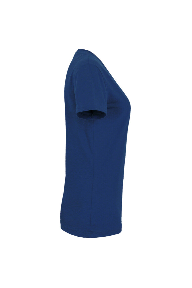 HAKRO Damen V-Shirt MIKRALINAR® - ultramarinblau