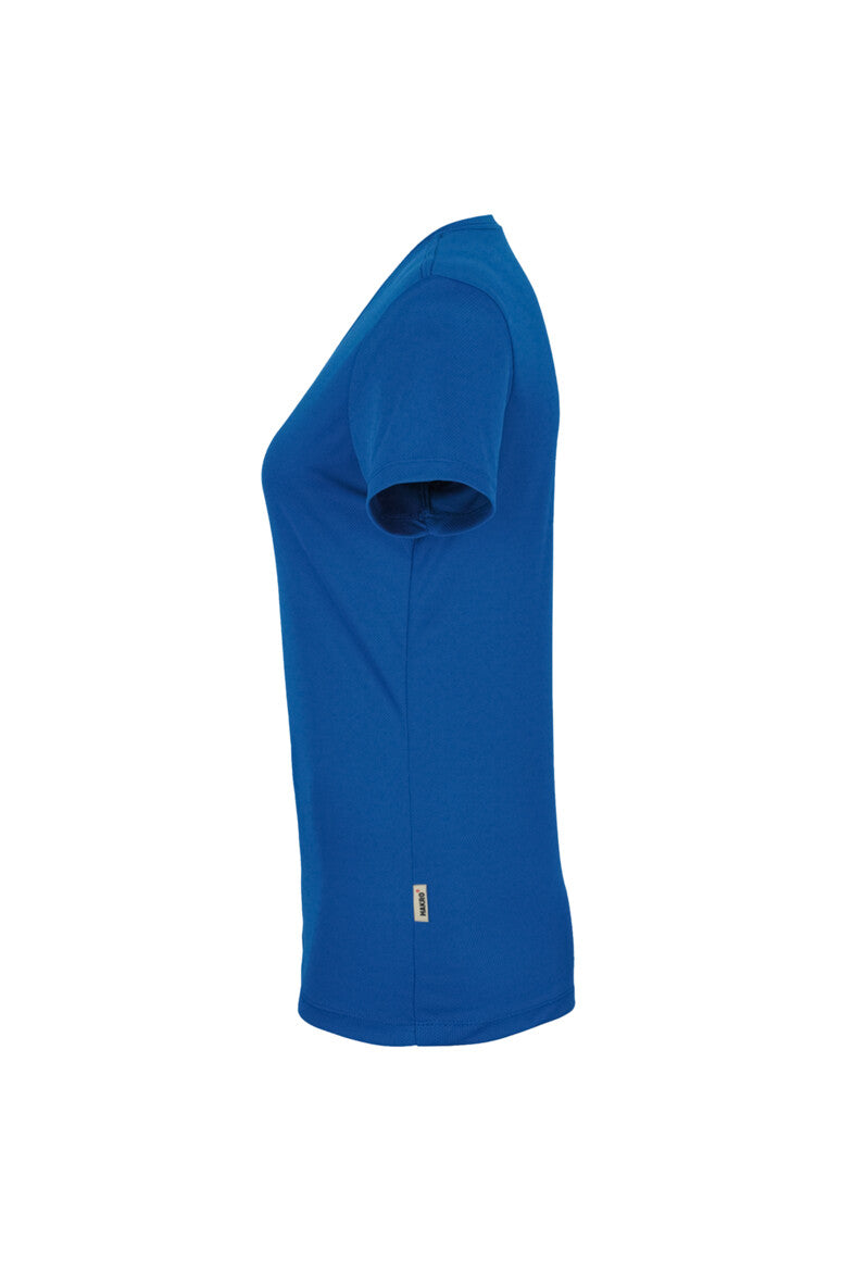 HAKRO Damen V-Shirt COOLMAX® ECO - royalblau