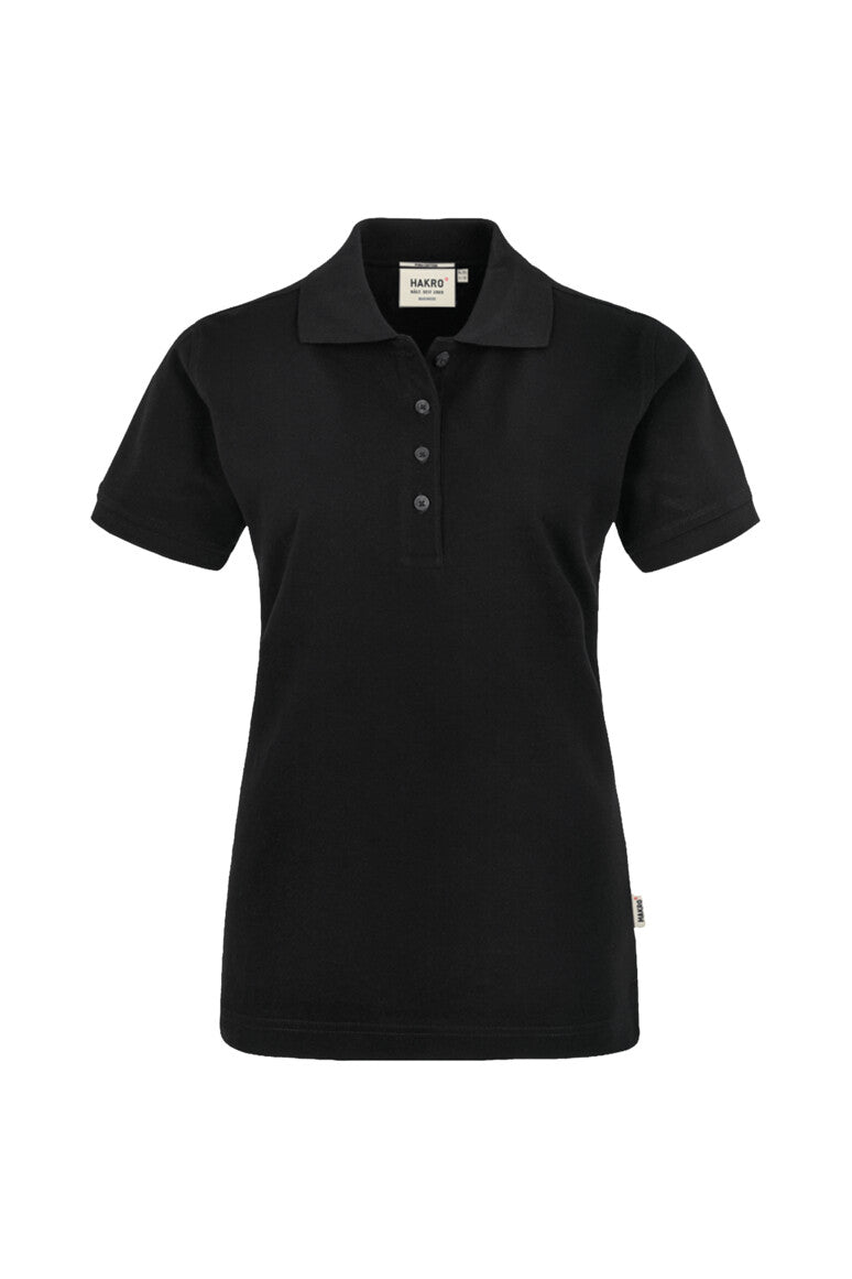 HAKRO Damen Poloshirt Pima-Baumwolle - schwarz
