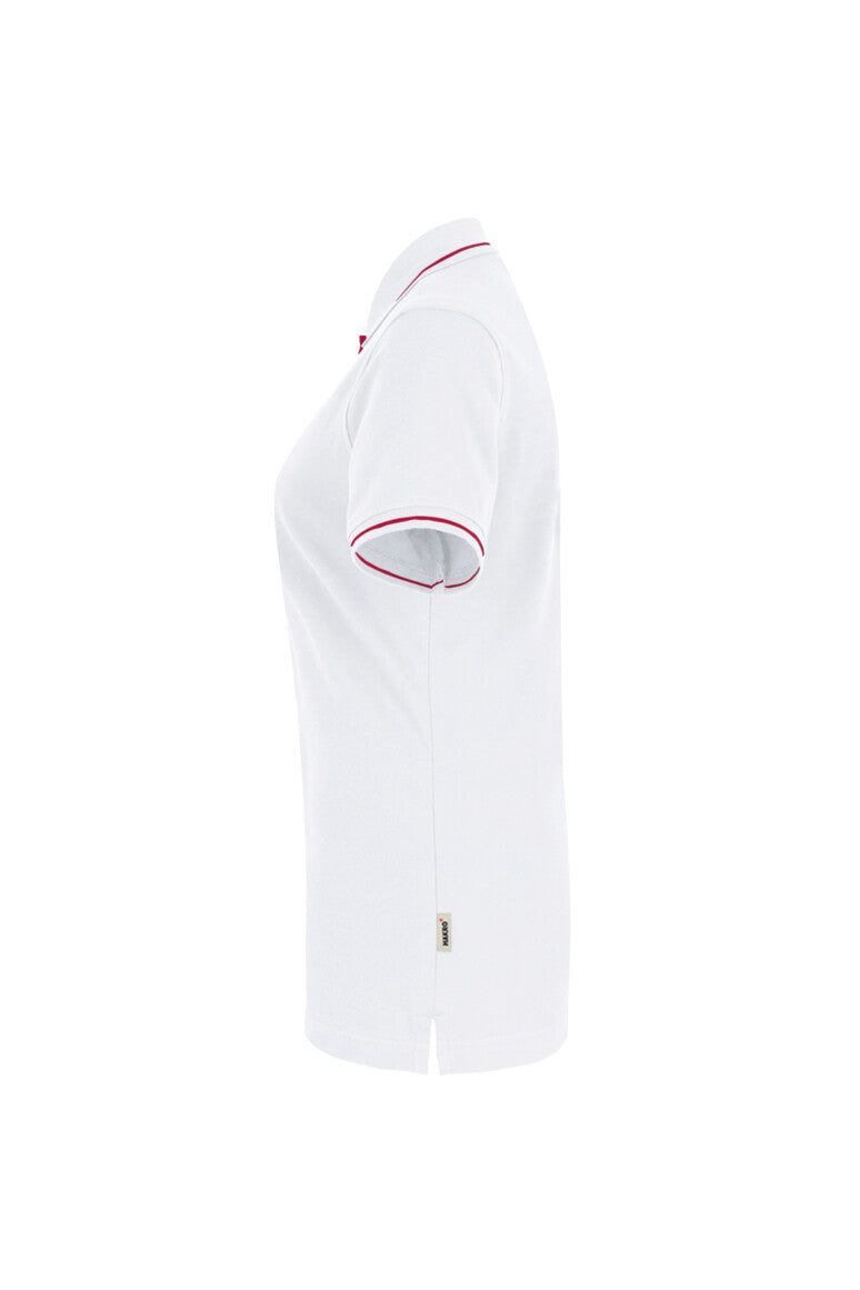 HAKRO Damen Poloshirt Casual - weiß/rot