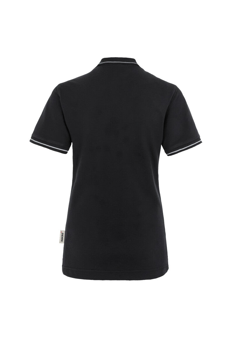 HAKRO Damen Poloshirt Casual - schwarz/silber
