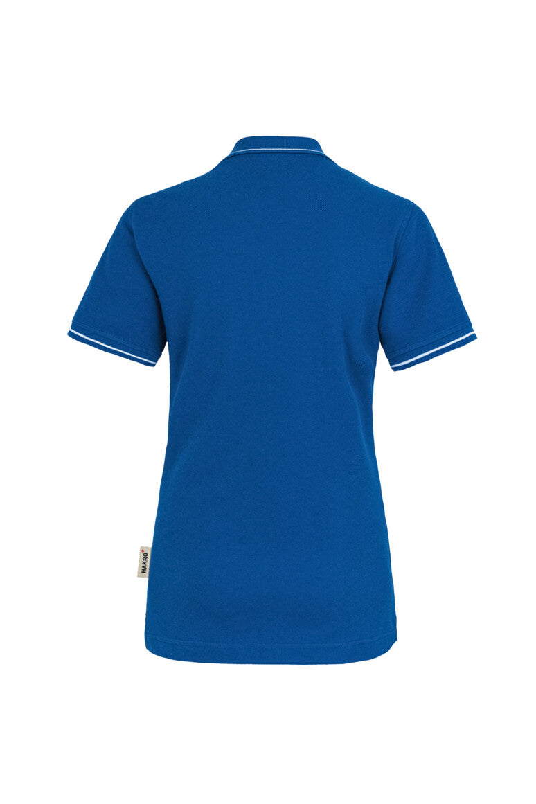 HAKRO Damen Poloshirt Casual - royalblau/weiß