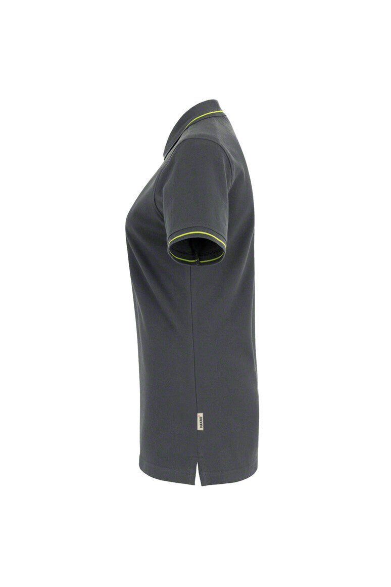 HAKRO Damen Poloshirt Casual - anthrazit/kiwi