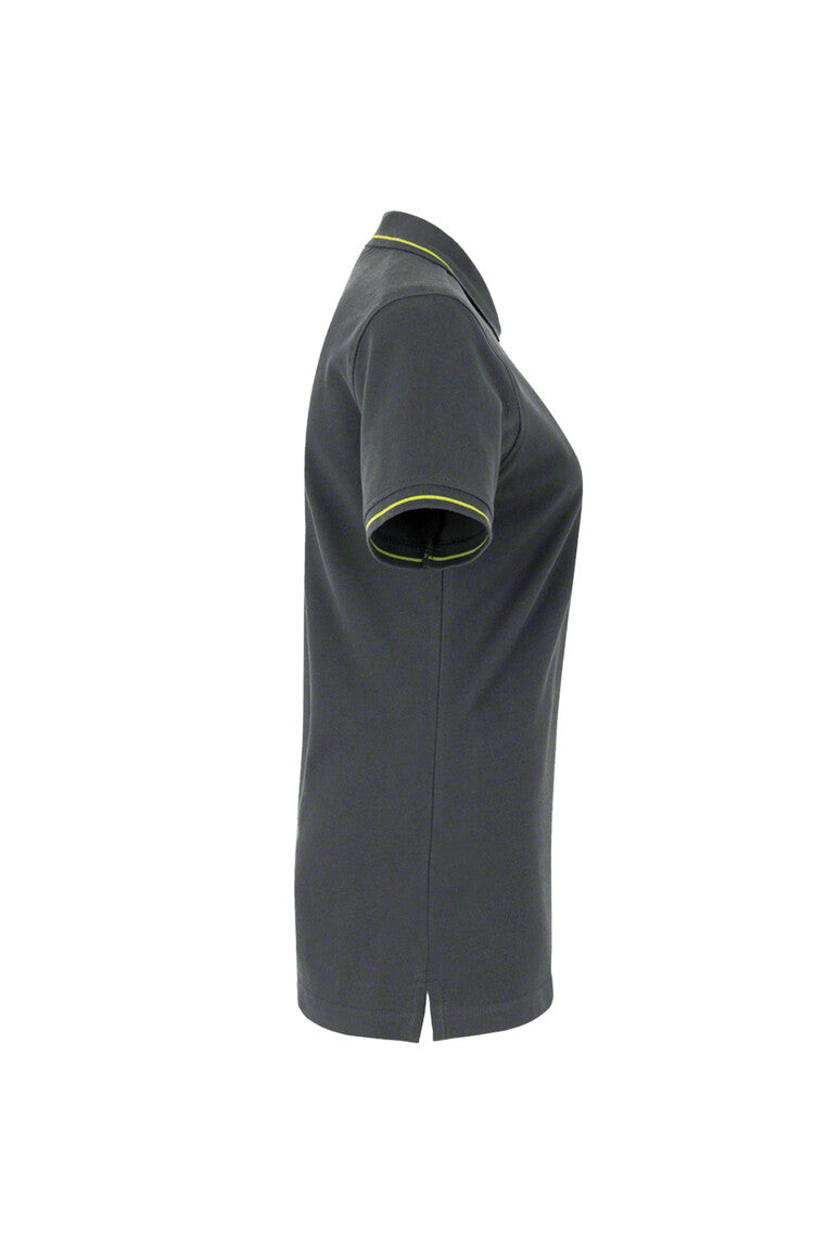 HAKRO Damen Poloshirt Casual - anthrazit/kiwi