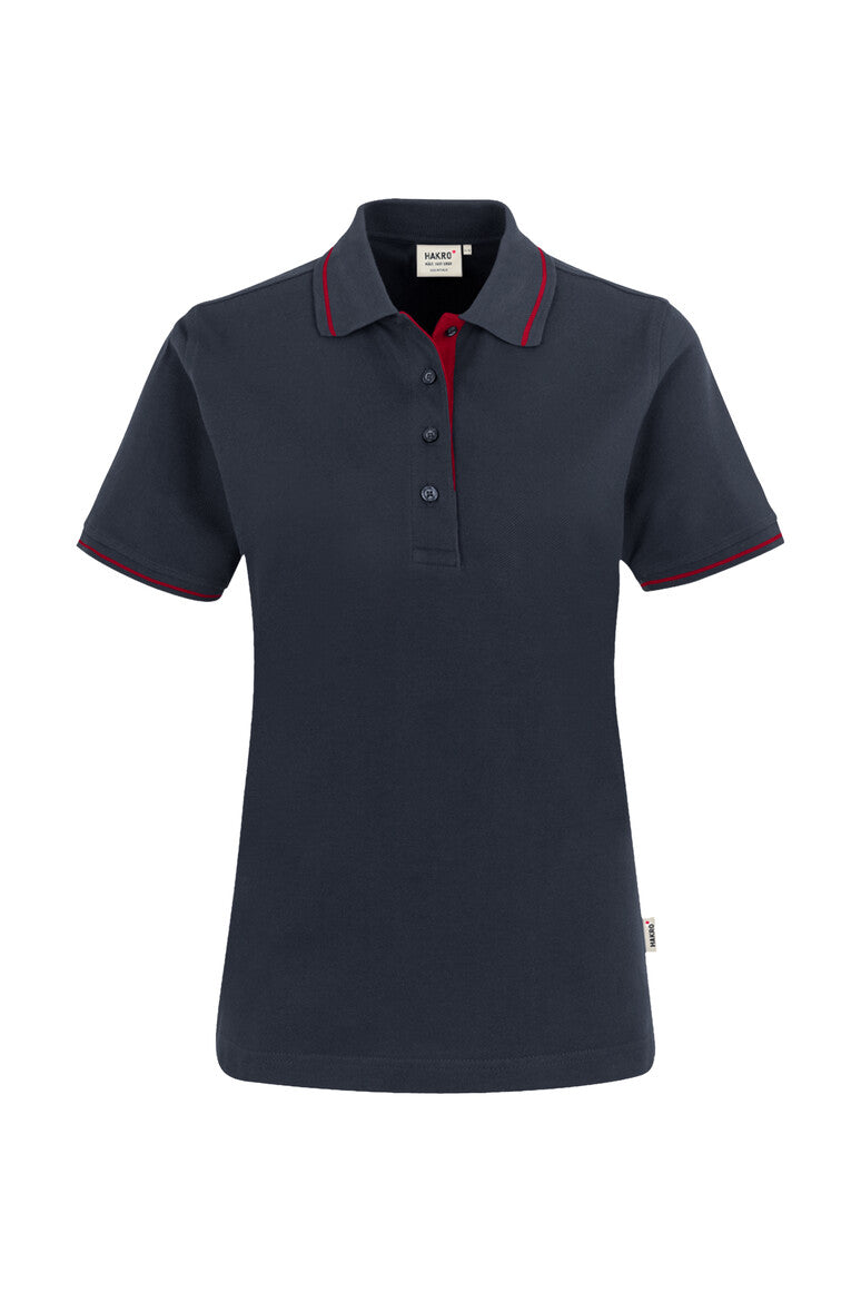 HAKRO Damen Poloshirt Casual - tinte/rot