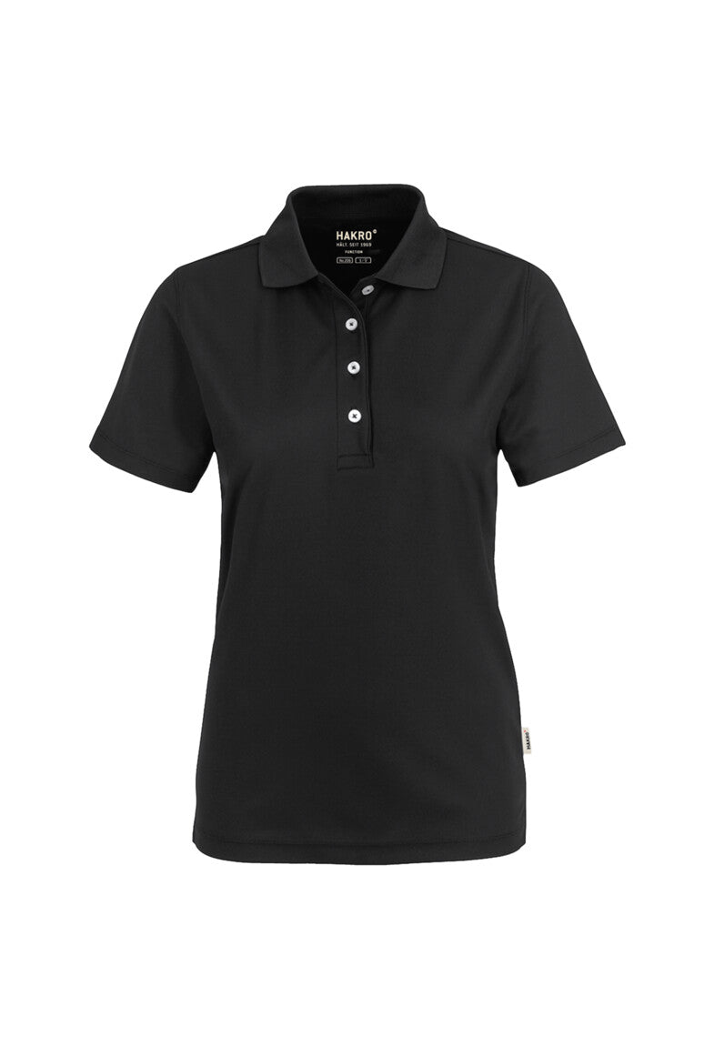 HAKRO Damen Poloshirt COOLMAX® ECO - schwarz