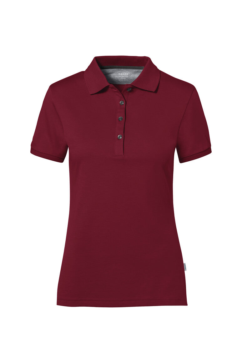 HAKRO COTTON TEC® Damen Poloshirt - weinrot