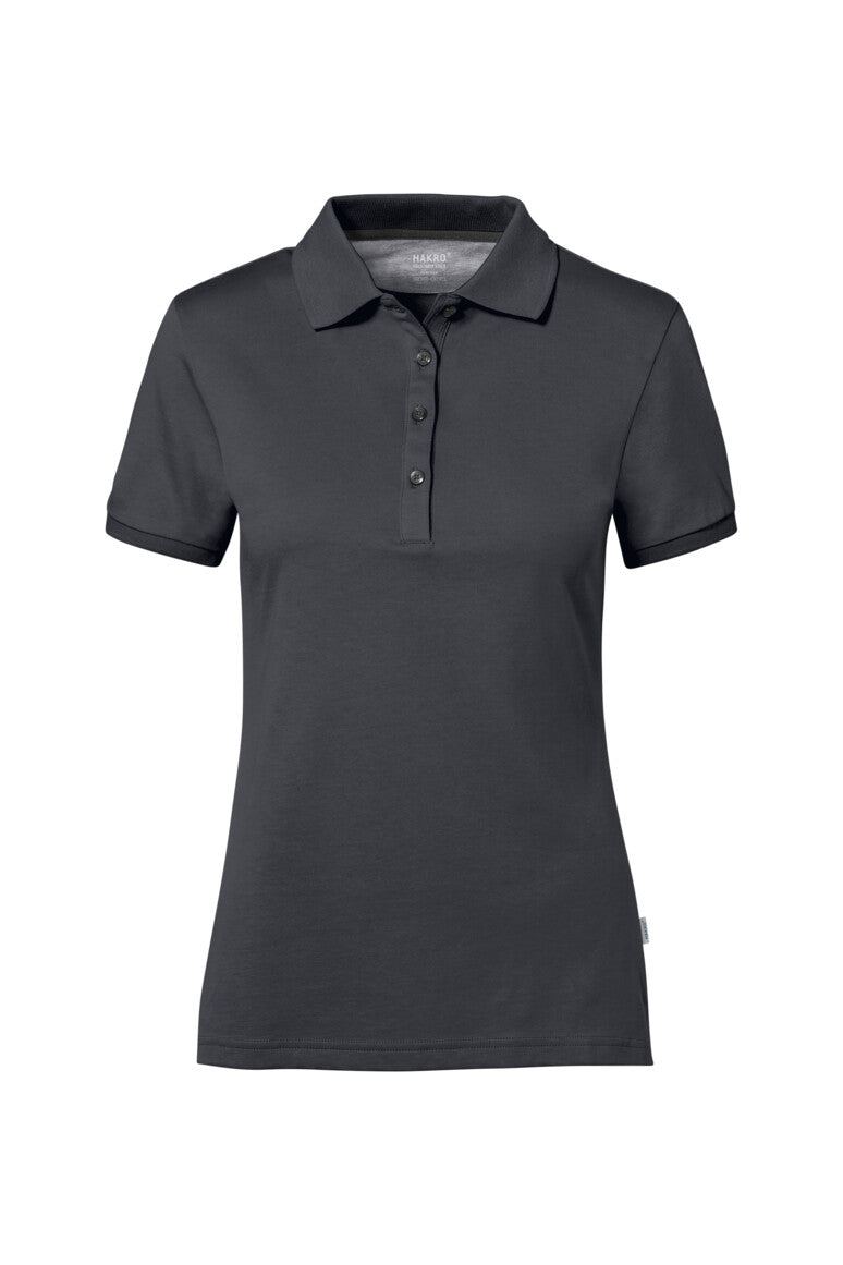 HAKRO COTTON TEC® Damen Poloshirt - karbongrau