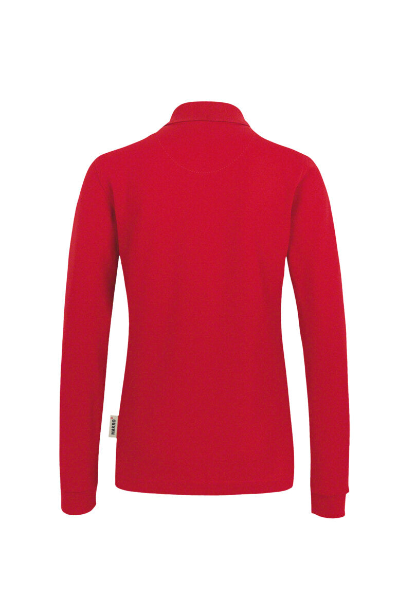 HAKRO Damen Longsleeve-Poloshirt MIKRALINAR® - rot