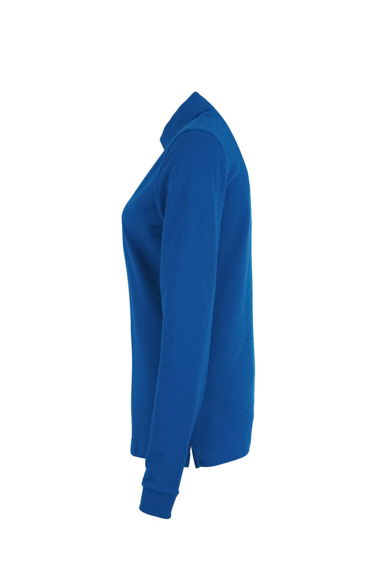 HAKRO Damen Longsleeve-Poloshirt MIKRALINAR® - royalblau