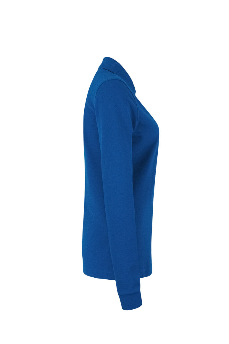 HAKRO Damen Longsleeve-Poloshirt MIKRALINAR® - royalblau