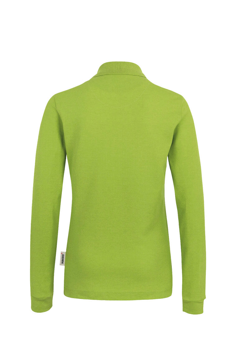 HAKRO Damen Longsleeve-Poloshirt MIKRALINAR® - kiwi