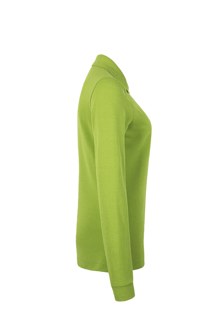 HAKRO Damen Longsleeve-Poloshirt MIKRALINAR® - kiwi