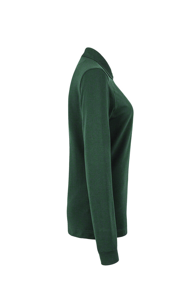 HAKRO Damen Longsleeve-Poloshirt MIKRALINAR® - tanne