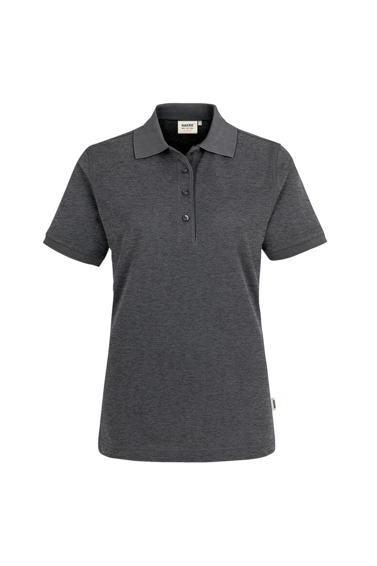 HAKRO Damen Poloshirt MIKRALINAR® - anthrazit meliert