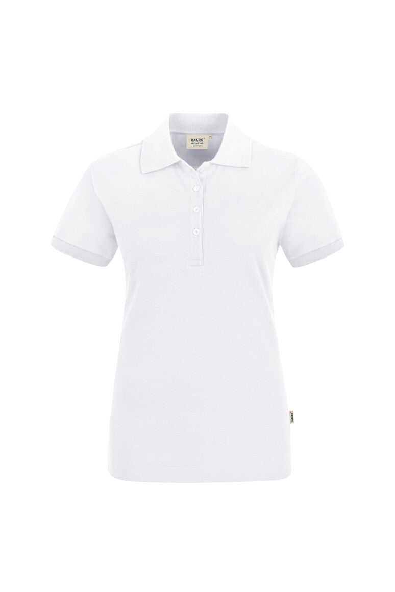 HAKRO Damen Poloshirt Stretch - weiß