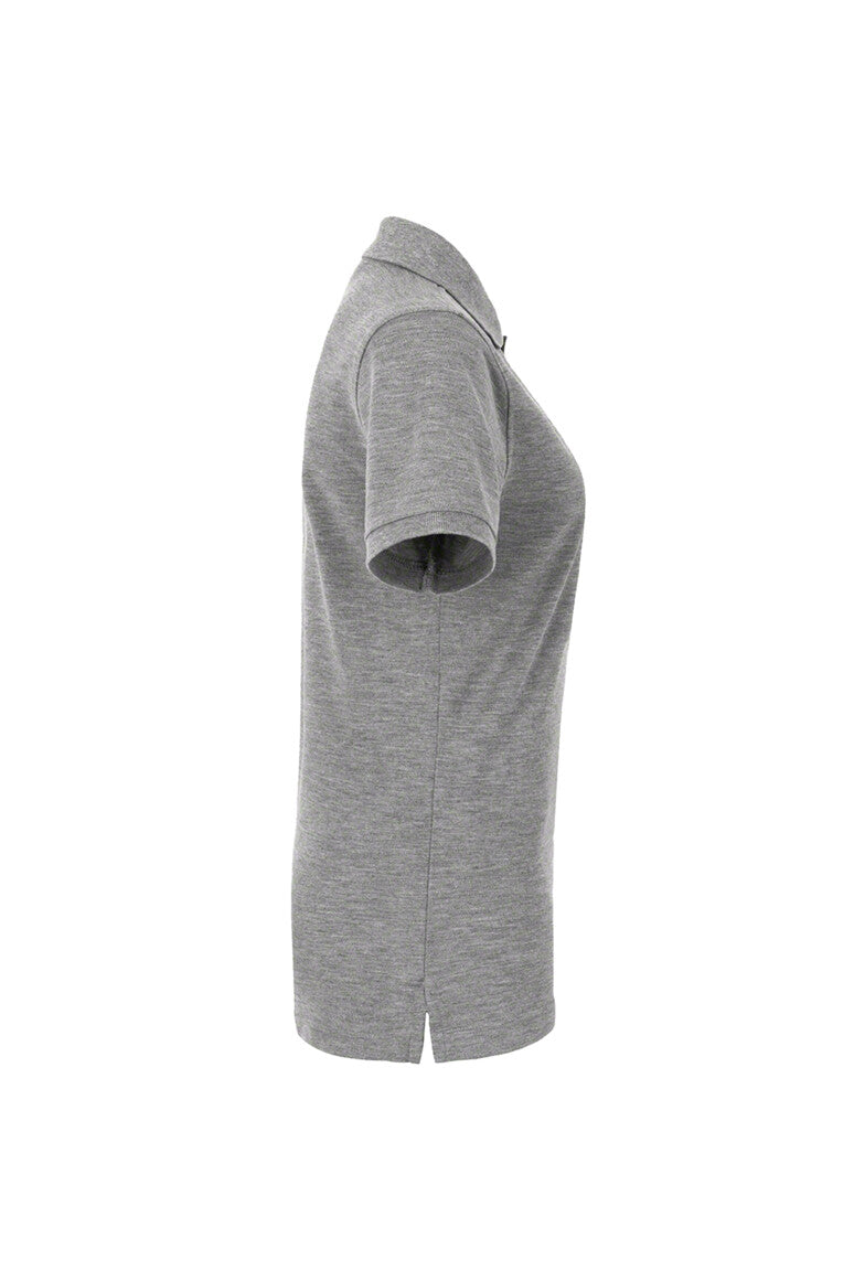 HAKRO Damen Poloshirt Top - grau meliert