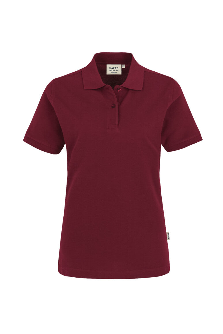 HAKRO Damen Poloshirt Top - weinrot