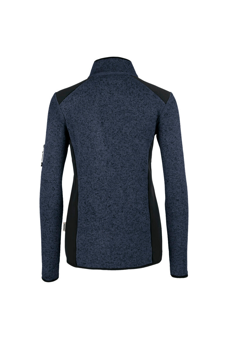 HAKRO Damen Strickfleecejacke - marine meliert