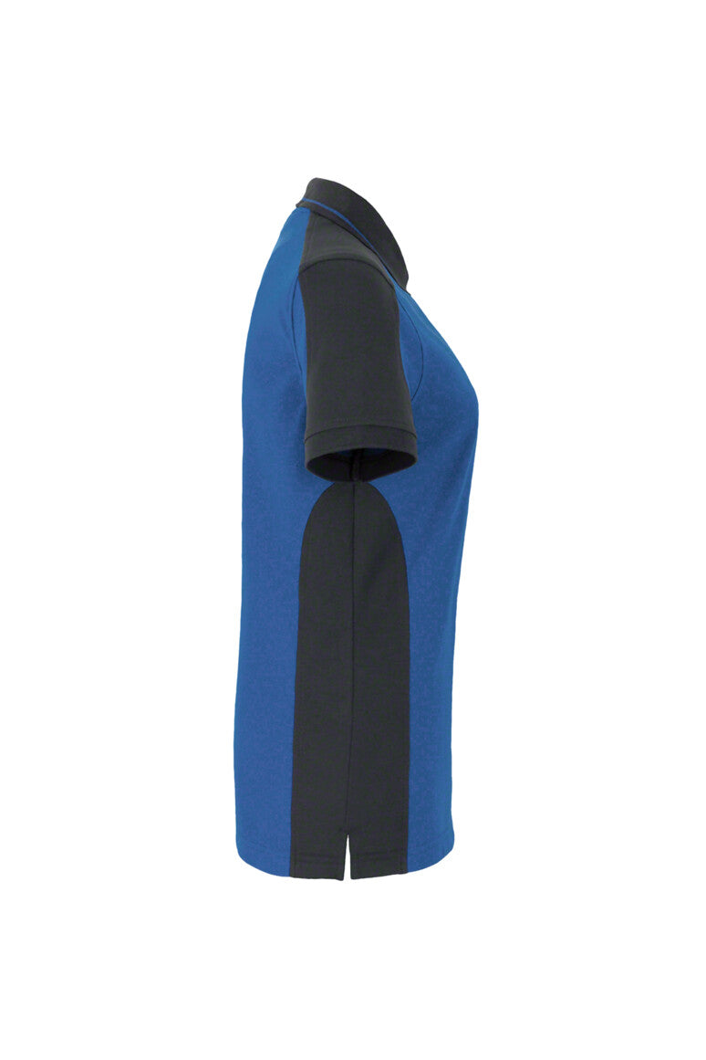 HAKRO Damen Poloshirt Contrast MIKRALINAR® - royalblau/anthrazit