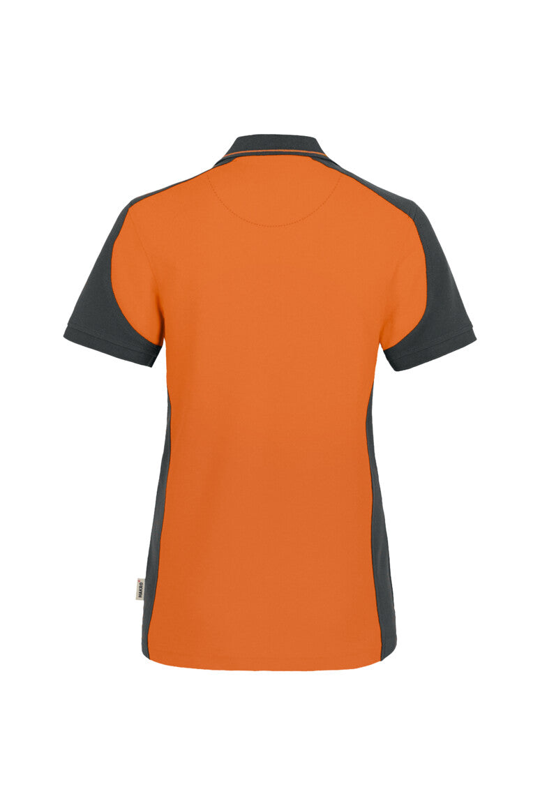 HAKRO Damen Poloshirt Contrast MIKRALINAR® - orange/anthrazit