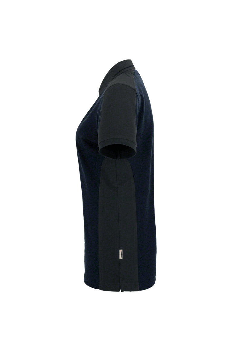 HAKRO Damen Poloshirt Contrast MIKRALINAR® - tinte/anthrazit