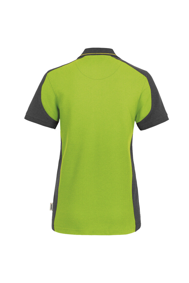 HAKRO Damen Poloshirt Contrast MIKRALINAR® - kiwi/anthrazit