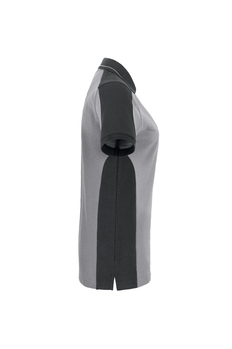 HAKRO Damen Poloshirt Contrast MIKRALINAR® - titan/anthrazit