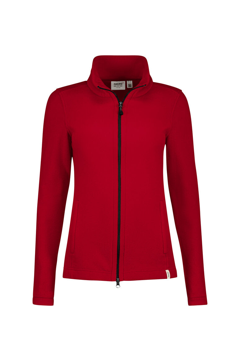 HAKRO Damen Fleecejacke ECO - rot