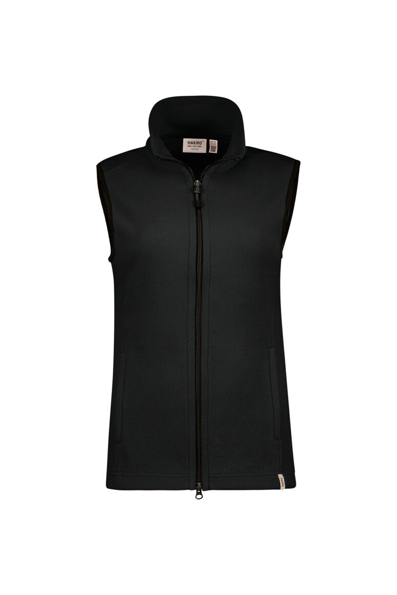 HAKRO Damen Fleeceweste ECO - schwarz