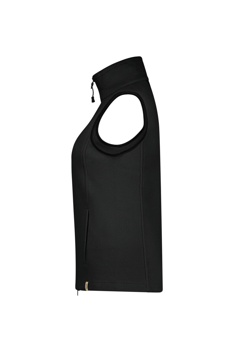 HAKRO Damen Fleeceweste ECO - schwarz