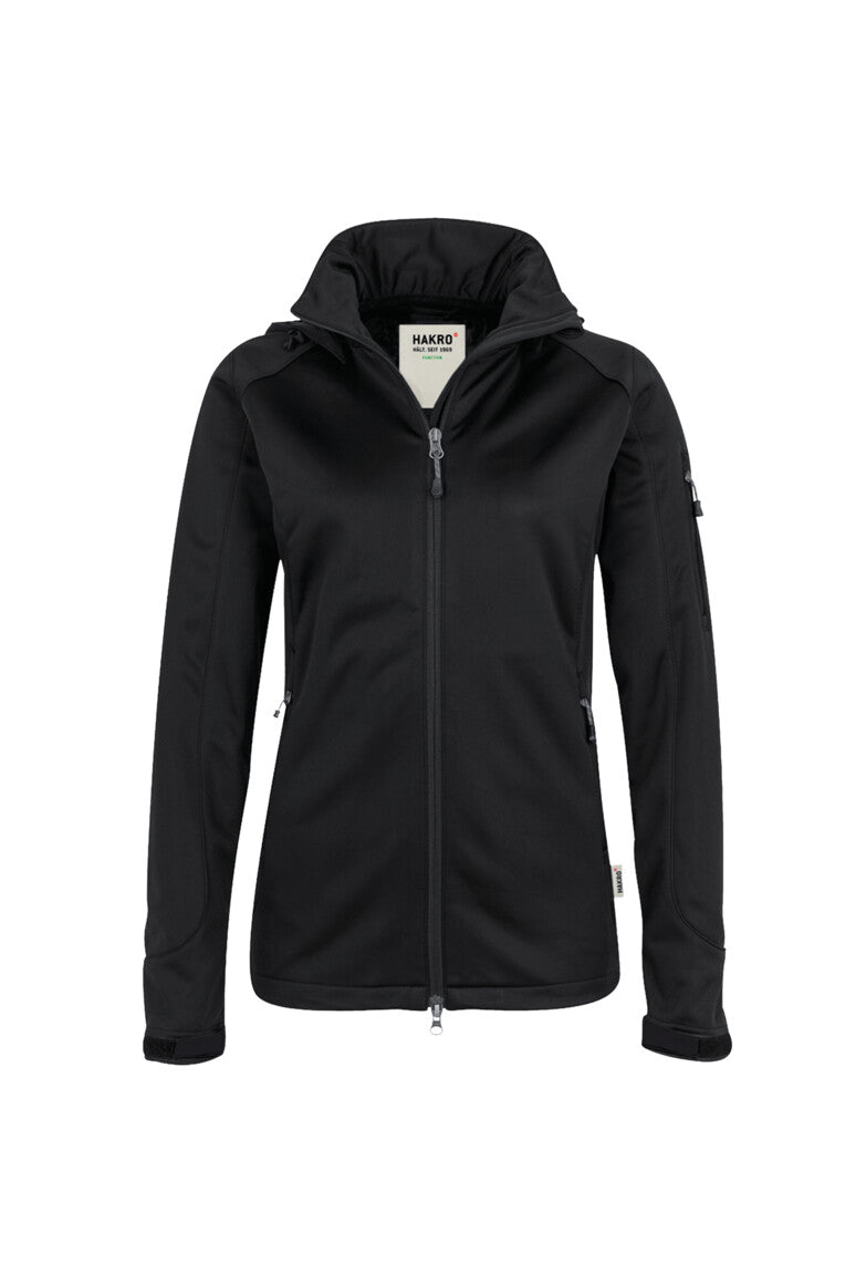 HAKRO Damen Softshelljacke - schwarz