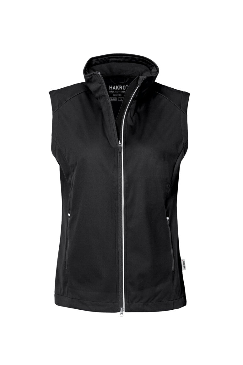 HAKRO Damen Light-Softshellweste - schwarz