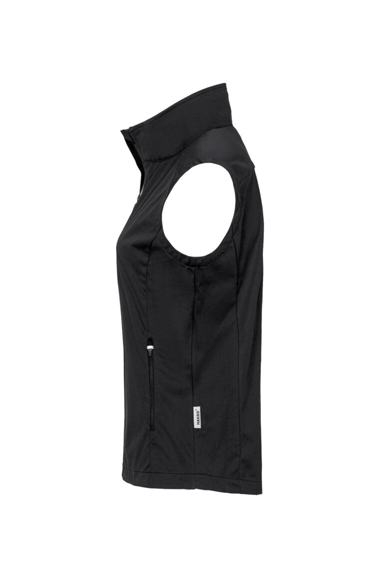 HAKRO Damen Light-Softshellweste - schwarz